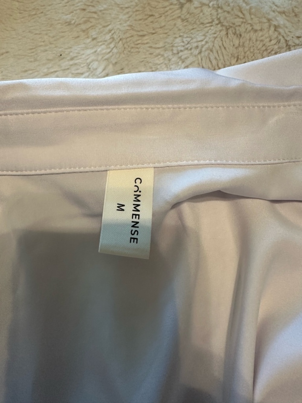 White Tie-Waist Button Front Shirt - Picture 5 of 6